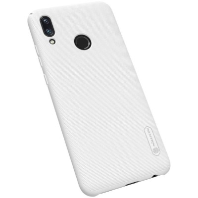 Nillkin Frosted Shield Huawei P smart 2019 (Honor 10 Lite) baltas plastikinis dėklas / Priedai.lt