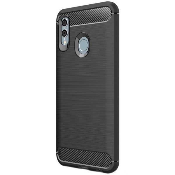 „Carbon“ Kõva silikoon (TPU) kaaned - must (P smart 2019 / Honor 10 Lite)