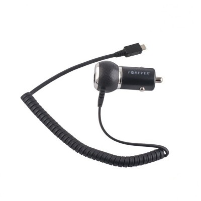 „Forever“ automobilinis įkroviklis su integruotu micro USB laidu 750 mA / Priedai.lt