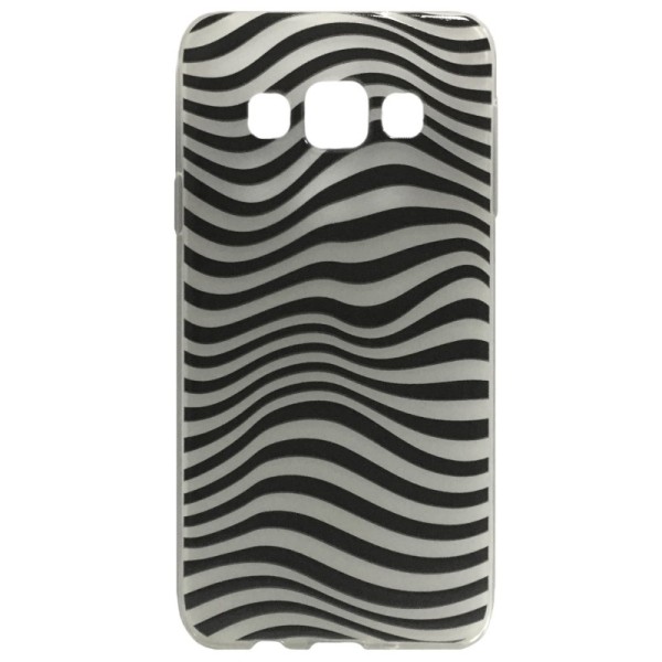 „Zebra“ Kõva silikoon (TPU) kaaned - must (Galaxy A5 2015)