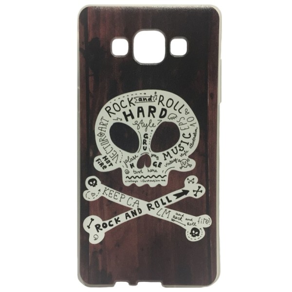 „Skull“ Kõva silikoon (TPU) kaaned - pruun (Galaxy A5 2015)