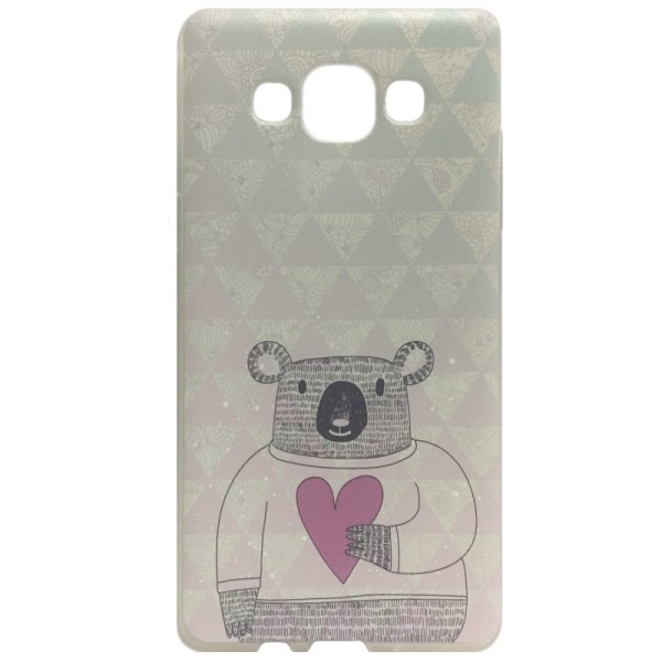„Bear“ Kõva silikoon (TPU) kaaned - värviline (Galaxy A5 2015)