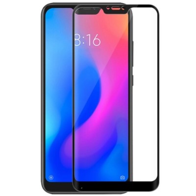 Xiaomi Redmi 6 Pro (Mi A2 Lite)  „Mofi“ 9H Tempered Glass sustiprintos apsaugos juodas pilnai dengiantis apsauginis ekrano stikl