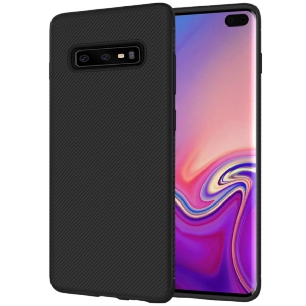 „Lealates“ Kõva silikoon (TPU) kaaned - must (Galaxy S10)