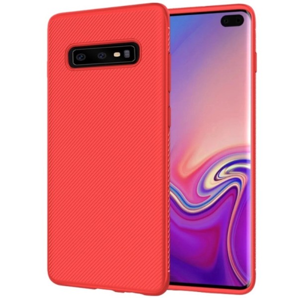 „Lealates“ Kõva silikoon (TPU) kaaned - punane (Galaxy S10)