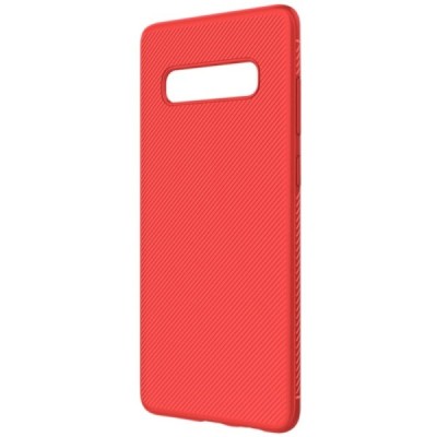 Samsung Galaxy S10 (G973) „Lenuo“ kieto silikono TPU raudonas dėklas - nugarėlė / Priedai.lt