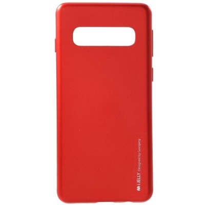 Samsung Galaxy S10 (G973) Mercury raudonas kieto silikono tpu dėklas - nugarėlė / Priedai.lt