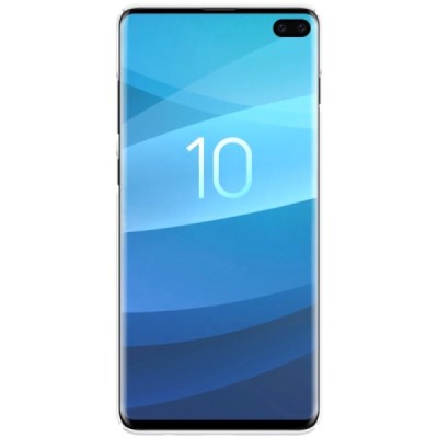 Samsung Galaxy S10+ (G975) Nillkin Frosted Shield baltas plastikinis dėklas / Priedai.lt