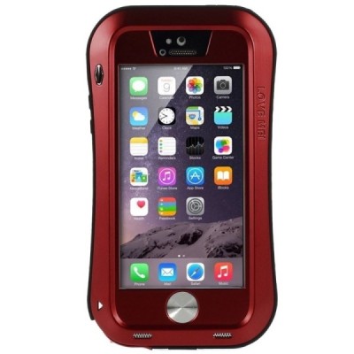 Apple iPhone SE (iPhone 5, iPhone 5S) „LOVE MEI“ Dropproof  raudonas sustiprintos apsaugos dėklas / Priedai.lt