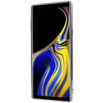 Samsung Galaxy Note 9 (N960F) Silikoninis skaidrus dėklas, sidabrinis / Priedai.lt