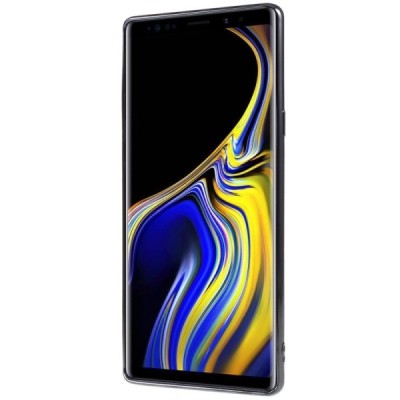 Samsung Galaxy Note 9 (N960F) Silikoninis skaidrus dėklas, pilkas / Priedai.lt