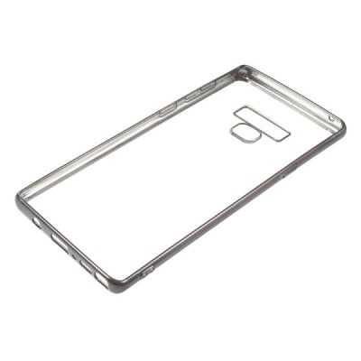 Samsung Galaxy Note 9 (N960F) Silikoninis skaidrus dėklas, pilkas / Priedai.lt