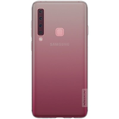 Samsung Galaxy A9 2018 (A9 Star Pro) Nillkin Nature plonas skaidrus (permatomas) silikoninis TPU pilkas dėklas / Priedai.lt