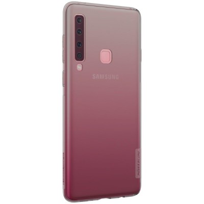 Samsung Galaxy A9 2018 (A9 Star Pro) Nillkin Nature plonas skaidrus (permatomas) silikoninis TPU pilkas dėklas / Priedai.lt