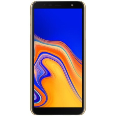 Samsung Galaxy J4+ (J400F) Nillkin Frosted Shield auksinis plastikinis dėklas / Priedai.lt