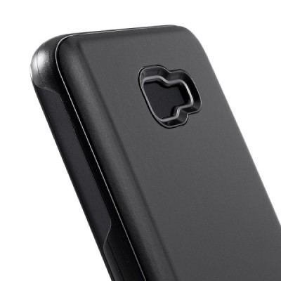 Samsung Galaxy J4+ (J400F) plastikinis atverčiamas juodas dėklas / Priedai.lt
