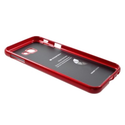 Samsung Galaxy J4+ (J400F)  Mercury raudonas kieto silikono TPU dėklas - nugarėlė / Priedai.lt