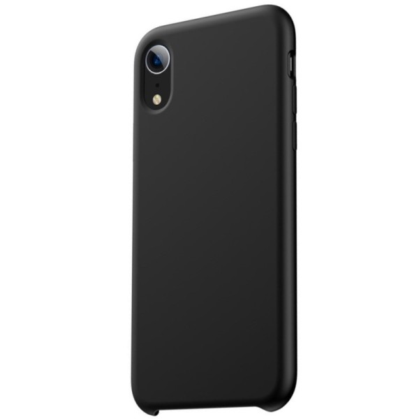 „Rubberized“ kõva silikoon kaaned - must (iPhone Xr)