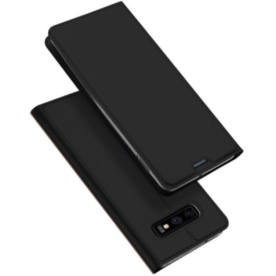 „Dux Ducis“ Skin serijos Samsung Galaxy S10e (G970) juodas odinis atverčiamas dėklas / Priedai.lt