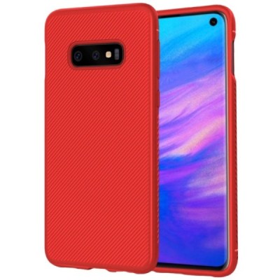 Samsung Galaxy S10e (G970) „Lenuo“ kieto silikono TPU raudonas dėklas - nugarėlė / Priedai.lt