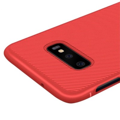 Samsung Galaxy S10e (G970) „Lenuo“ kieto silikono TPU raudonas dėklas - nugarėlė / Priedai.lt