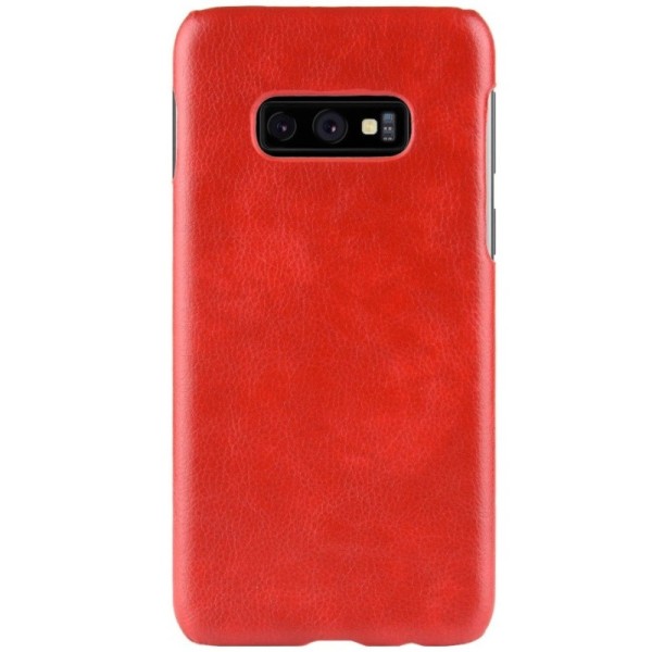 „Litchi“ Skin Leather kaaned - punane (Galaxy S10e)