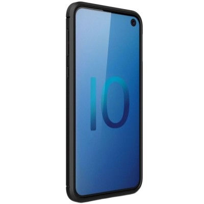 Samsung Galaxy S10e (G970) „Carbon“ kieto silikono TPU juodas dėklas - nugarėlė / Priedai.lt