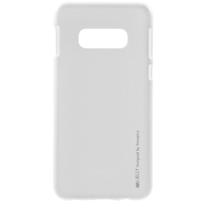 Samsung Galaxy S10e (G970) Mercury sidabrinis kieto silikono tpu dėklas - nugarėlė / Priedai.lt