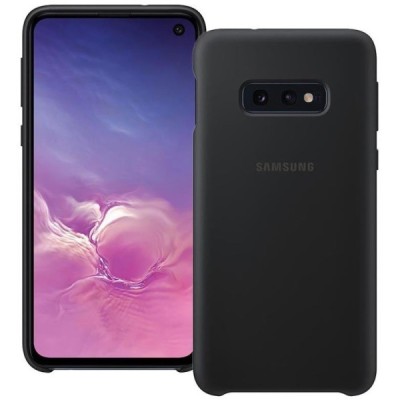 Samsung Galaxy S10e (G970) „Samsung“ Silicone Cover kieto silikono juodas dėklas / Priedai.lt