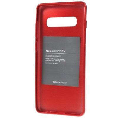 Samsung Galaxy S10+ (G975) Mercury raudonas kieto silikono tpu dėklas - nugarėlė / Priedai.lt