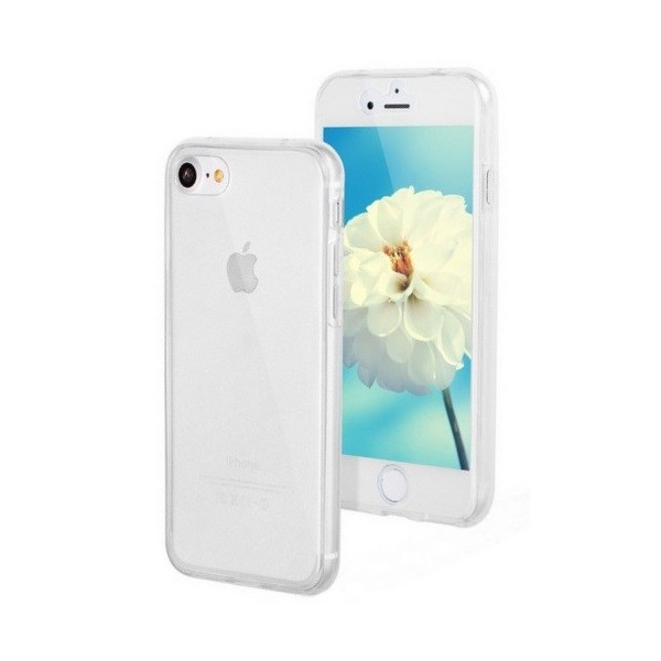 Täielik katvus TPU kaaned - läbipaistev (iPhone 7 / 8 / SE 2020 / SE 2022)