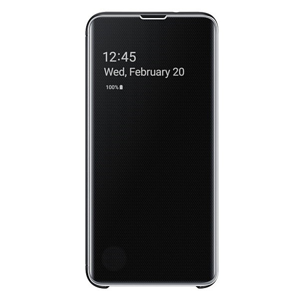 „Samsung“ Clear View Standing Cover tahke kaaned - must (Galaxy S10e)