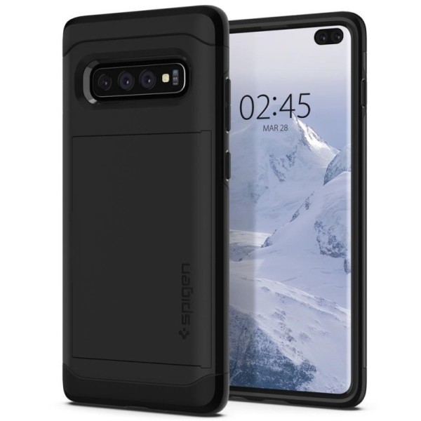 „Spigen“ Slim Armor CS kaaned - must (Galaxy S10 Plus)