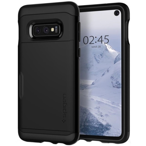 „Spigen“ Slim Armor CS kaaned - must (Galaxy S10e)