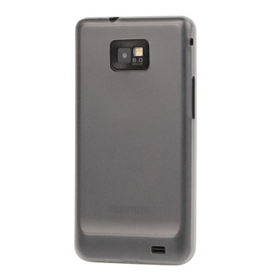 Skaidrus/baltas Samsung Galaxy S2 TPU dėklas / Priedai.lt