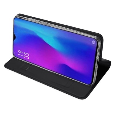 „Dux Ducis“ Skin serijos Huawei P30 Pro juodas odinis atverčiamas dėklas / Priedai.lt