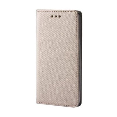 Samsung Galaxy A3 (2016) A310 „Bullet“ solidus atverčiamas auksinis odinis dėklas - knygutė / Priedai.lt