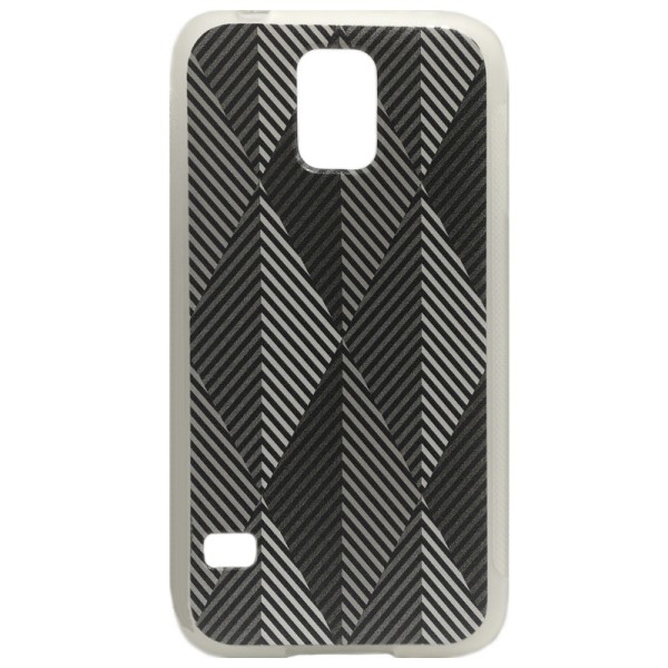 „Bullet“ Pattern kõva silikoon kaaned - hall (Galaxy S5 / S5 Neo)
