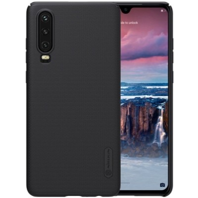 Nillkin Frosted Shield Huawei P30 juodas plastikinis dėklas / Priedai.lt