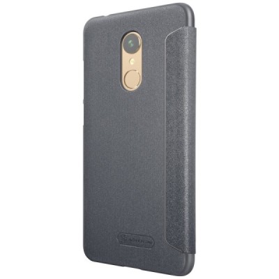 Xiaomi Redmi 5 pilkas odinis atverčiamas Nillkin Sparkle dėklas / Priedai.lt