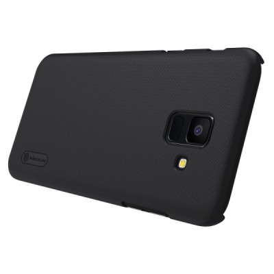 Nillkin Frosted Shield Samsung Galaxy A6 2018 (A600F) juodas plastikinis dėklas / Priedai.lt