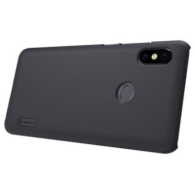Xiaomi Redmi Note 5 2018 (Redmi Note 5 Pro) Nillkin Frosted Shield juodas plastikinis dėklas / Priedai.lt