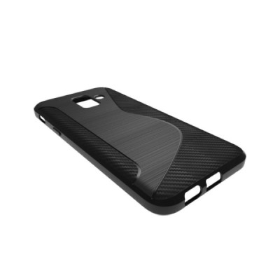 Samsung Galaxy A6 2018 (A600F) S-Line kieto silikono (TPU) dėklas juodas - nugarėlė / Priedai.lt