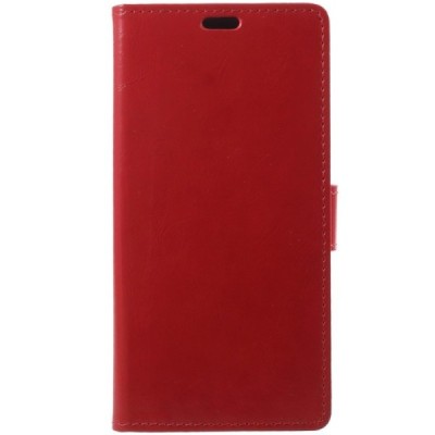 Xiaomi Redmi Note 5 2018 (Redmi Note 5 Pro) atverčiamas raudonas odinis dėklas, knygutė - piniginė / Priedai.lt