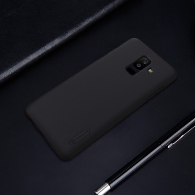 Nillkin Frosted Shield Samsung Galaxy A6+ 2018 (A605F) juodas plastikinis dėklas / Priedai.lt
