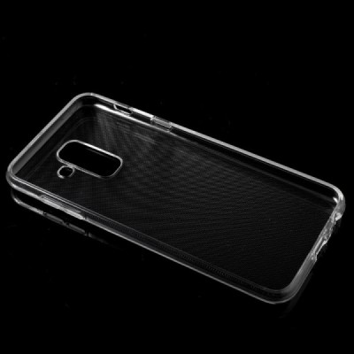 Samsung Galaxy A6+ 2018 (A605F) kieto silikono TPU skaidrus dėklas - nugarėlė / Priedai.lt