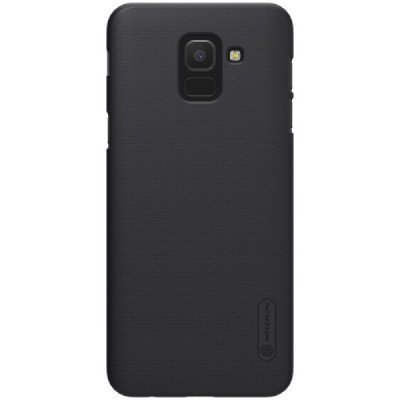 Samsung Galaxy J6 2018 (J600) Nillkin Frosted Shield juodas plastikinis dėklas / Priedai.lt