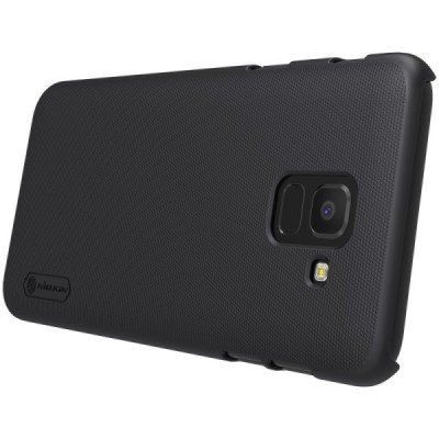 Samsung Galaxy J6 2018 (J600) Nillkin Frosted Shield juodas plastikinis dėklas / Priedai.lt