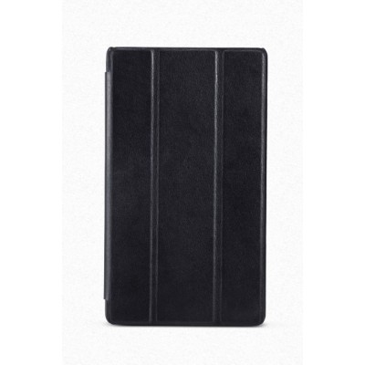 Atverčiamas juodas odinis Asus Nexus 7 (2013) dėklas / Priedai.lt