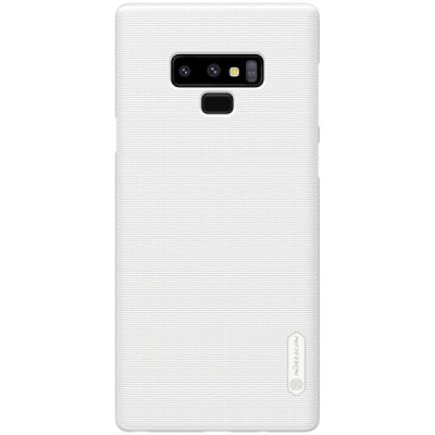 Nillkin Frosted Shield Samsung Galaxy Note 9 (N960F) baltas plastikinis dėklas + apsauginė ekrano plėvelė / Priedai.lt